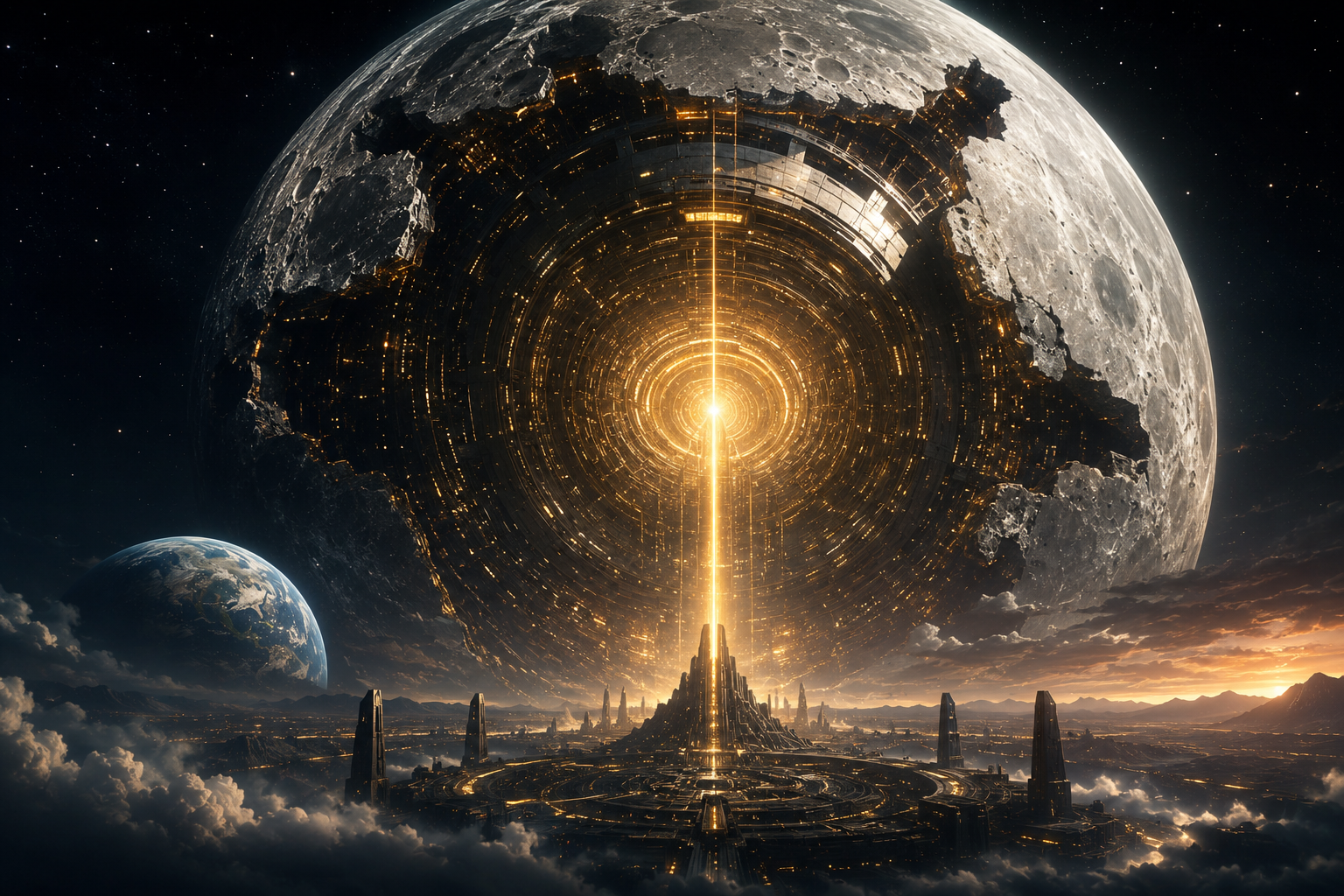 Earth and Moon